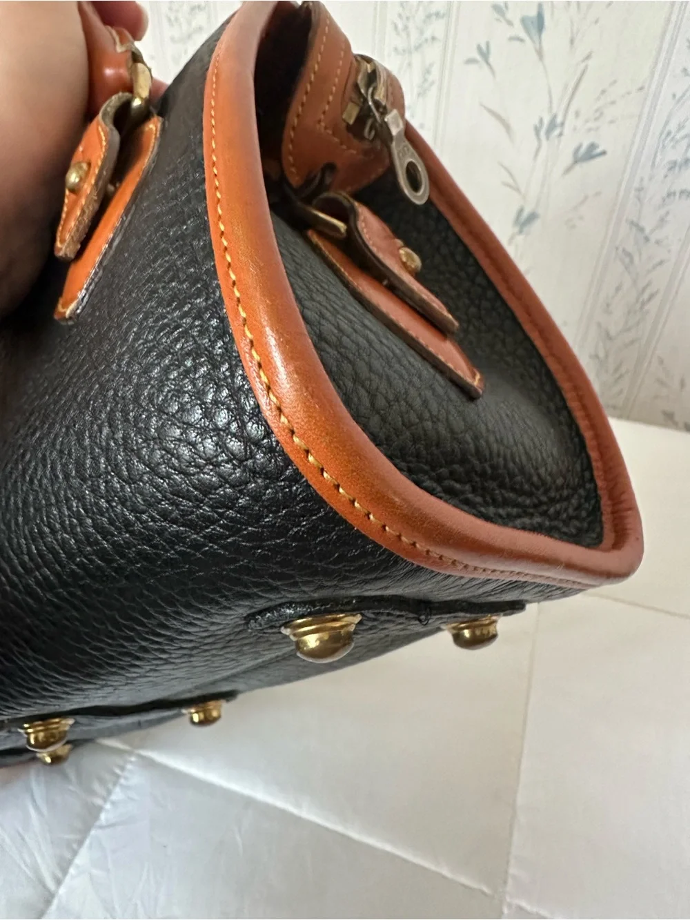 Dooney & Bourke Vintage Leather Satchel with Wallet
